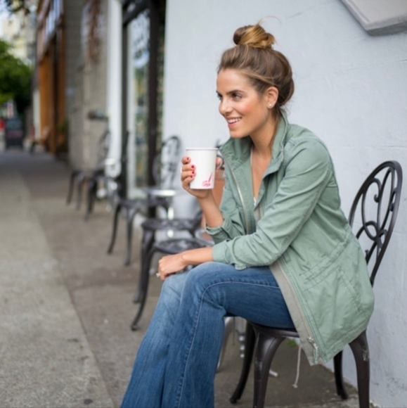 Madewell Fleet Dispatch Jacket Palm Tree Green Blogger Favorite Gal Meets Glam - Picture 1 of 14